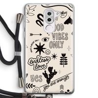 Good vibes: Honor 6X Transparant Hoesje met koord