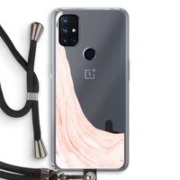Peach bath: OnePlus Nord N10 5G Transparant Hoesje met koord