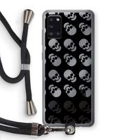 Musketon Skulls: Samsung Galaxy A31 Transparant Hoesje met koord