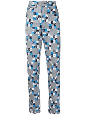 Fiorucci jean slim à taille haute - Bleu