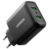 UGREEN 10216 Laadadapter 36 W USB 3.0 bus A, USB 3.0 bus A Zwart Binnen