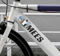 Sticker voor fiets aanpasbare afbeelding