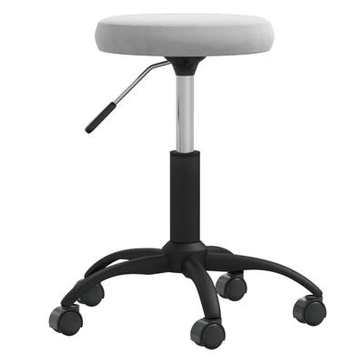 VidaXL Massagekruk fluweel lichtgrijs