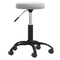 VidaXL Massagekruk fluweel lichtgrijs