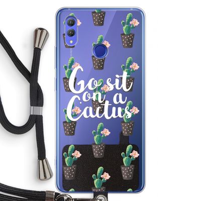 Cactus quote: Honor Note 10 Transparant Hoesje met koord