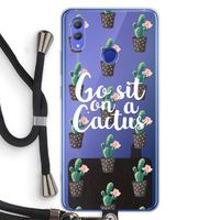 Cactus quote: Honor Note 10 Transparant Hoesje met koord Cactus quote: Honor Note 10 Transparant Hoesje met koord