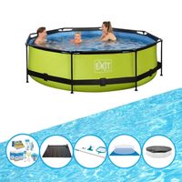 EXIT Zwembad Lime - Frame Pool ø300x76cm - Inclusief accessoires
