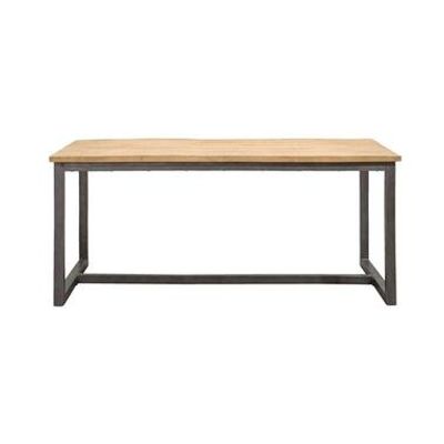 Eetkamertafel Logan - naturel/grijs - 78x260x100 cm