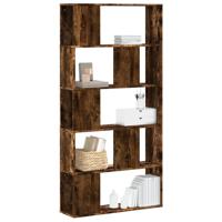 Boekenkast 5-laags 80,5x23,5x162,5 cm hout gerookt eikenkleurig - thumbnail