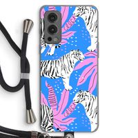 Tijger: OnePlus Nord 2 5G Transparant Hoesje met koord