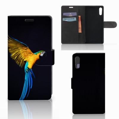 Sony Xperia XZ | Sony Xperia XZs | Telefoonhoesje | Met pasjeshouder | Papegaai