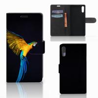 Sony Xperia XZ | Sony Xperia XZs | Telefoonhoesje | Met pasjeshouder | Papegaai