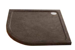 Hardstenen Douchebak 90X90X5 cm Kwartrond Radius 55 Aqua Royal