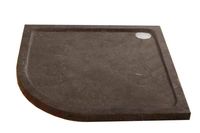 Hardstenen Douchebak 90X90X5 cm Kwartrond Radius 55 Aqua Royal