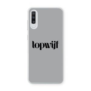 Topwijf Grijs Zwart: Samsung Galaxy A70 Transparant Hoesje