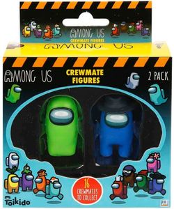 Among Us Crewmate Figures 2-Pack Green & Blue (4,5cm)