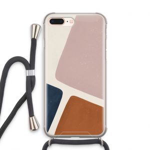 Geo #2: iPhone 8 Plus Transparant Hoesje met koord