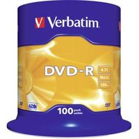 Verbatim DVD-R Matt Silver 4,7 GB 100 stuk(s) - thumbnail