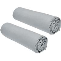 Set van 2 teday essentiële vloeken - 90 x 190 cm - 1 persoon - 100% katoen - staal Set van 2 teday essentiële vloeken - 90 x 190 cm - 1 persoon - 100% katoen - staal