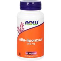 NOW Alfa-liponzuur 250mg 60 Vegetarische capsules