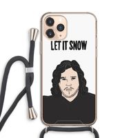 Let It Snow: iPhone 11 Pro Transparant Hoesje met koord