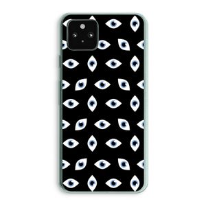 Eyes pattern: Google Pixel 5a 5G Transparant Hoesje