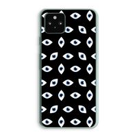 Eyes pattern: Google Pixel 5a 5G Transparant Hoesje