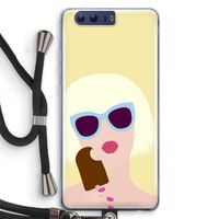 Ice cream: Honor 9 Transparant Hoesje met koord Ice cream: Honor 9 Transparant Hoesje met koord