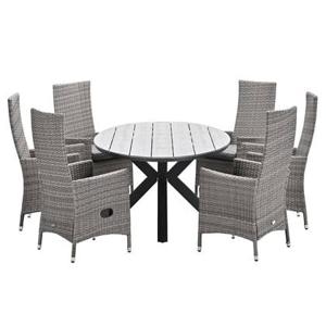 Garden Impressions Nice tuinset 7-delig - Tulli tafel 220x115 cm