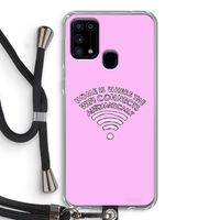 Home Is Where The Wifi Is: Samsung Galaxy M31 Transparant Hoesje met koord