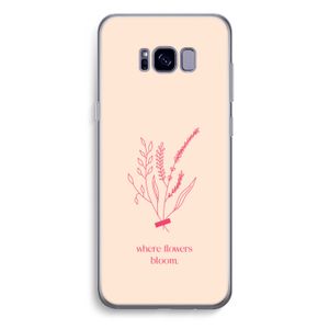 Where flowers bloom: Samsung Galaxy S8 Plus Transparant Hoesje