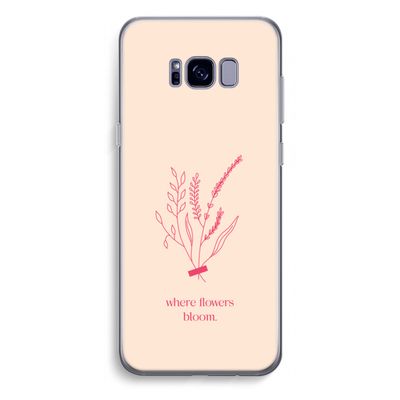 Where flowers bloom: Samsung Galaxy S8 Plus Transparant Hoesje