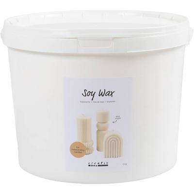 Creativ Company Sojawas, voor kaarsen die op zich staan, crème, 5 kg/ 1 doos