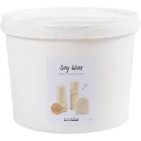 Creativ Company Sojawas, voor kaarsen die op zich staan, crème, 5 kg/ 1 doos