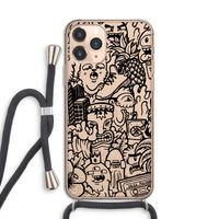 Vexx Black Mixtape: iPhone 11 Pro Transparant Hoesje met koord