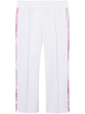 PUCCI pantalon court à imprimé Iride - Blanc