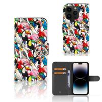 iPhone 15 Pro | Telefoonhoesje | Met pasjeshouder | Birds