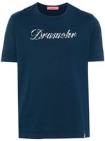 Drumohr t-shirt en coton à logo imprimé - Bleu - thumbnail