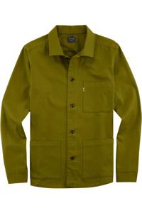 OLYMP Casual Overshirt Overshirt grijs-groen, Effen