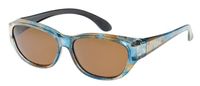 FitOfar overzetzonnebril VZ 0049P1 blauw/bruin - thumbnail