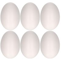 12x Piepschuim vormen eieren van 12 cm   -