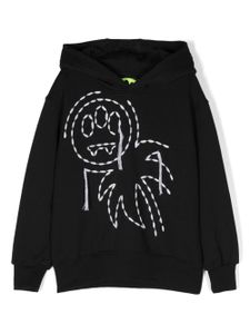 Barrow kids hoodie en coton à logo brodé - Noir