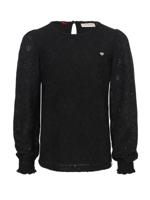 LOOXS Little winter lace top meisjes - zwart