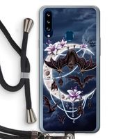Vleermuizen Maan: Samsung Galaxy A20s Transparant Hoesje met koord