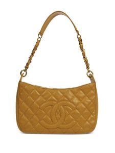 CHANEL Pre-Owned sac porté épaule à matelassage losanges (2002) - Jaune