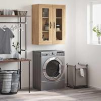 Wandkast 69,5x34x90 cm bewerkt hout sonoma eikenkleurig