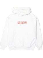 Purple Brand hoodie en coton à imprimé graphique - Blanc