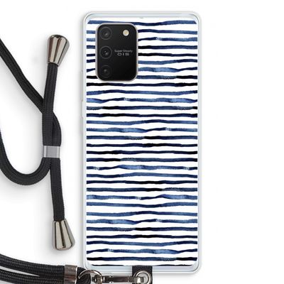 Verrassende lijnen: Samsung Galaxy S10 Lite Transparant Hoesje met koord