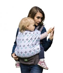 Luna Dream draagzak Grow Up Wizard katoen wit/grijs/groen