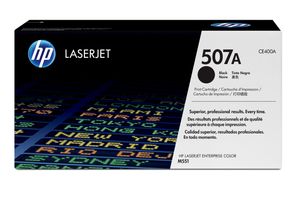 HP toner 507A, 5 500 pagina's, OEM CE400A, zwart